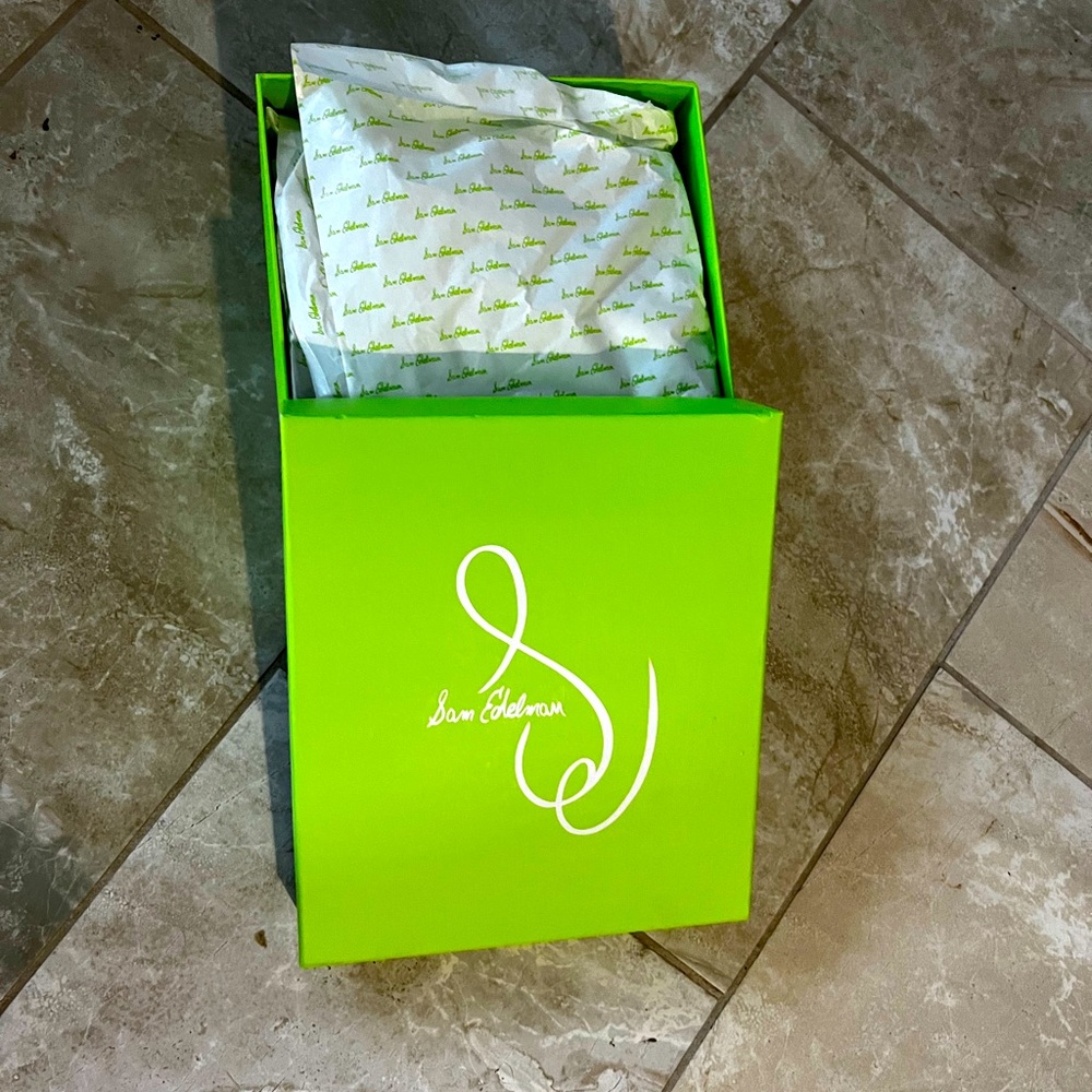 Sam Edelman Women's Kia Heeled Sandal Black Patent 10